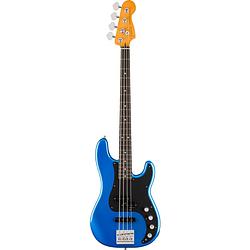 Foto van Fender american ultra ii precision bass eb noble blue elektrische basgitaar met koffer