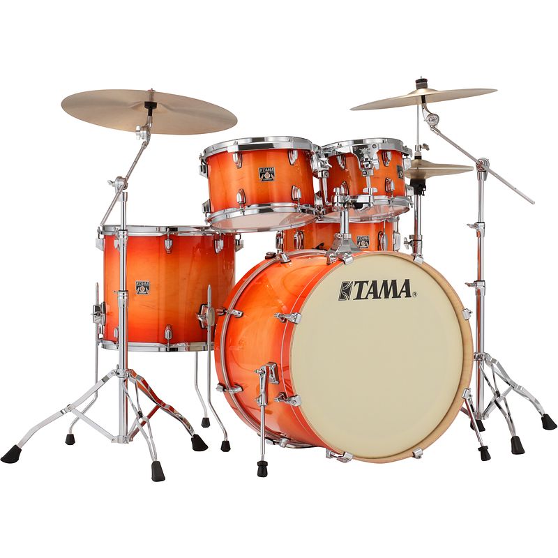 Foto van Tama cl52kr+h-tlb superstar classic tangerine lacquer burst 5d. drumstel incl. hardware