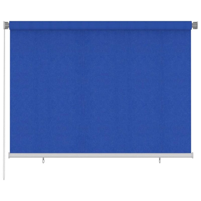 Foto van Vidaxl rolgordijn voor buiten 200x140 cm hdpe blauw