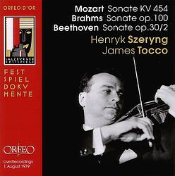 Foto van Mozart: sonate kv 454/brahms: sonate op. 100/beethoven: sonate op.30 - cd (4011790631127)