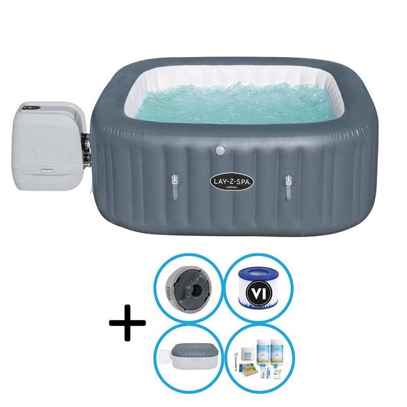 Foto van Bestway - jacuzzi - lay-z-spa - hawaii hydrojet pro - inclusief onderhoudspakket