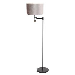 Foto van Steinhauer stang vloerlamp - ø 30 cm - e27 (grote fitting) - zilver en zwart