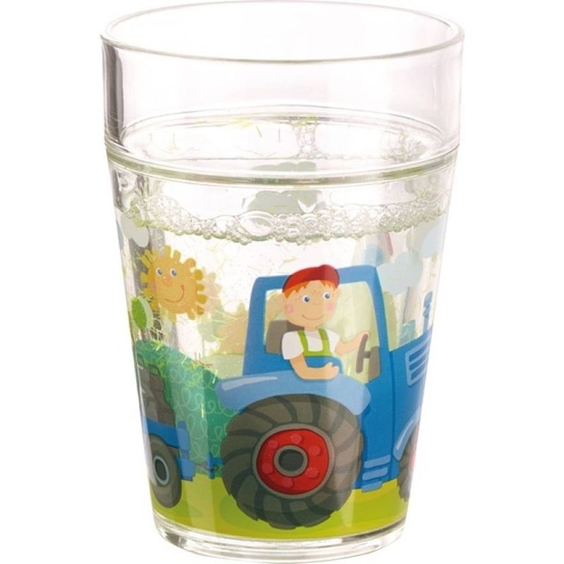 Foto van Haba glitterbeker tractor 150 ml