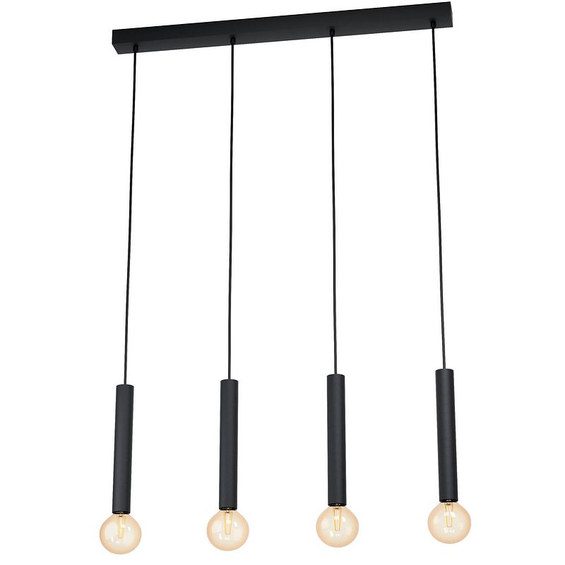 Foto van Eglo cortenova - hanglamp - e27 - 84 cm - zwart