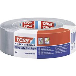 Foto van Tesa strong 04663-00007-02 textieltape tesa professional zilver (l x b) 50 m x 48 mm 1 stuk(s)