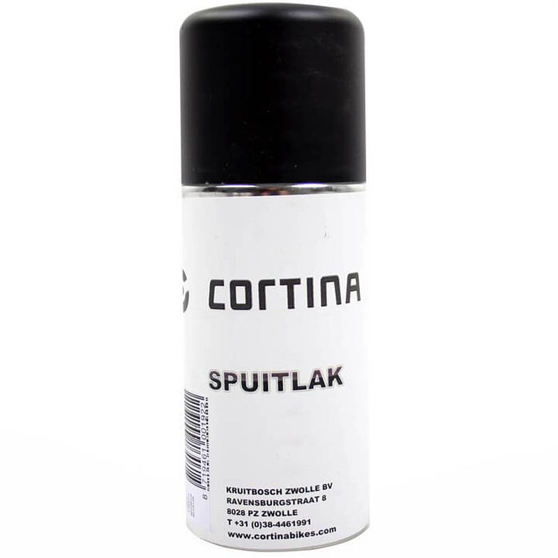 Foto van Cortina - spuitlak uzz69005 jet black matt 150ml