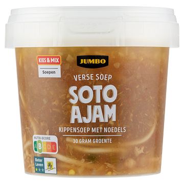 Foto van 2 bekers a 500ml | jumbo verse soep soto ajam 500g aanbieding bij jumbo