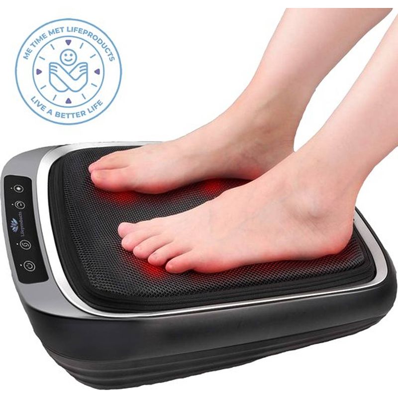 Foto van Lifeproducts shiatsu voetmassageapparaat massage apparaat - 18 verwarmde massagekoppen