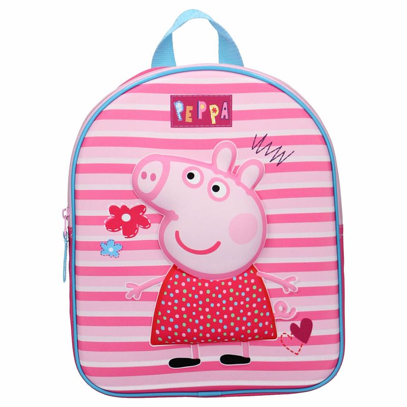 Foto van Peppa pig school rugzak/rugtas voor peuters/kleuters/kinderen 31 cm - rugzak - kind