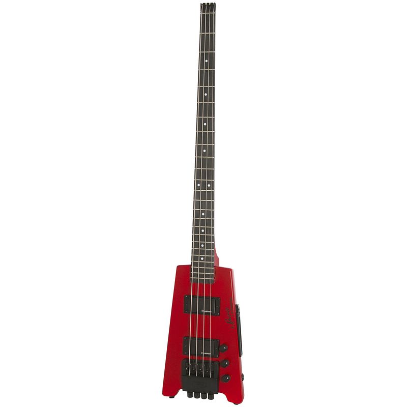 Foto van Steinberger spirit xt-2 standard bass hot rod red headless elektrische basgitaar met gigbag