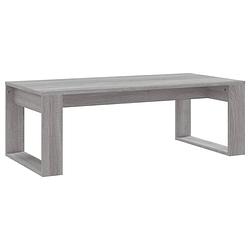 Foto van Vidaxl salontafel 102x50x35 cm bewerkt hout grijs sonoma eikenkleurig