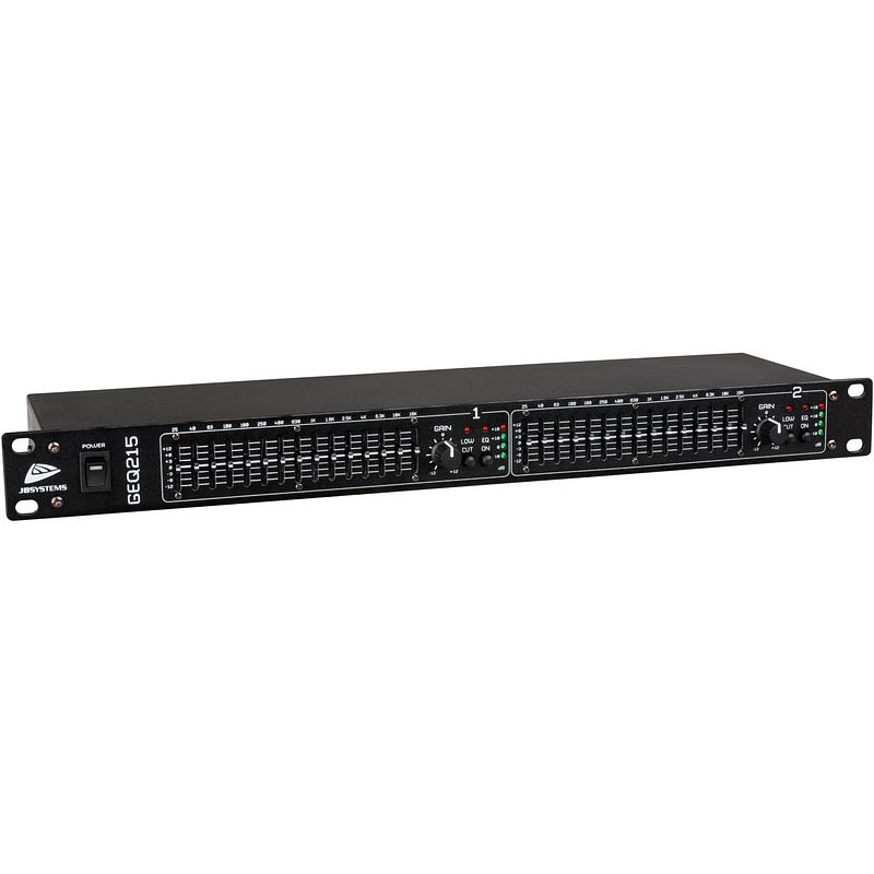 Foto van Jb systems geq215 2x 15-bands grafische equalizer