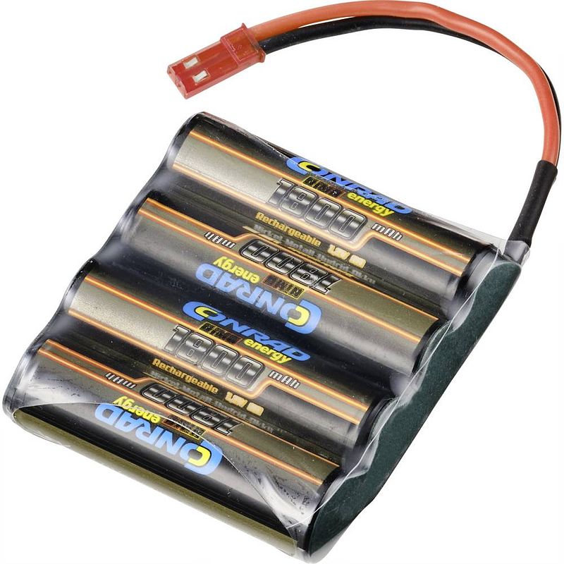 Foto van Conrad energy nimh zenderaccu 4.8 v 1800 mah side by side bec-bus