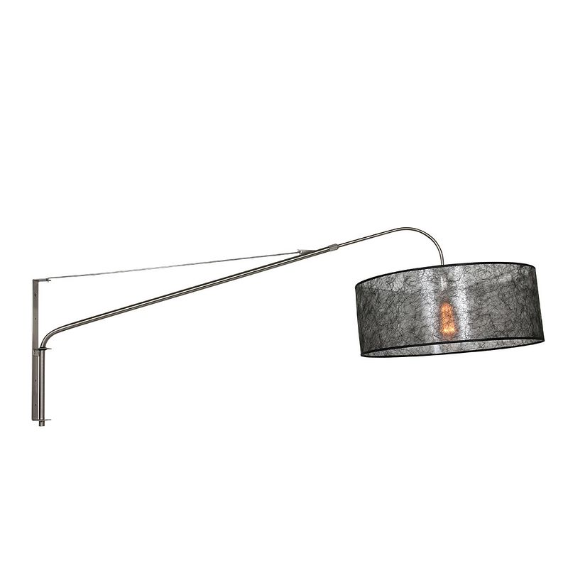 Foto van Steinhauer wandlamp elegant classy 9325 staal kap zwart sizoflor