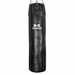 Foto van Hammer boxing bokszak professional leder zwart - 120x35 cm - leer