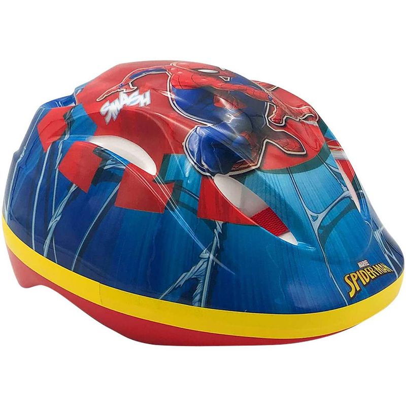 Foto van Volare fietshelm spider-man jongens 51-55 cm blauw/rood