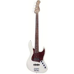 Foto van Sadowsky metroexpress vintage j/j bass morado solid olympic white high polish elektrische basgitaar