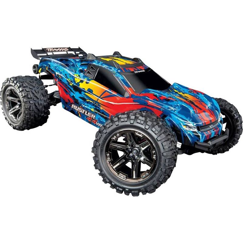 Foto van Traxxas rustler 4x4 vxl brushless 1:10 rc auto elektro truggy 4wd rtr 2,4 ghz