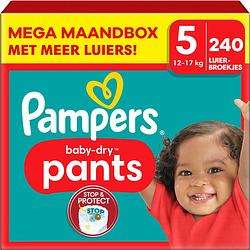 Foto van Pampers - baby dry pants - maat 5 - mega maandbox - 240 stuks - 12/17 kg