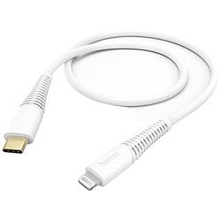 Foto van Hama usb-laadkabel usb 2.0 apple lightning stekker, usb-c stekker 1.5 m wit 00201603