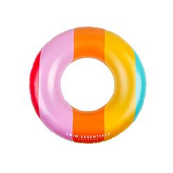 Foto van Swim essentials zwemband zwemring regenboog 90 cm