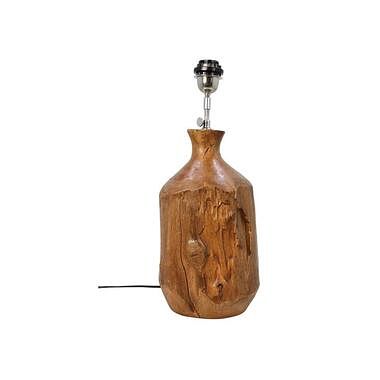 Foto van Hsm collection tafellamp bottle - bruin - ø20-22x49 cm - leen bakker