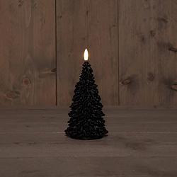 Foto van Anna'ss collection - b.o.t. 3d wick black christmas tree wax 9,5x20 cm