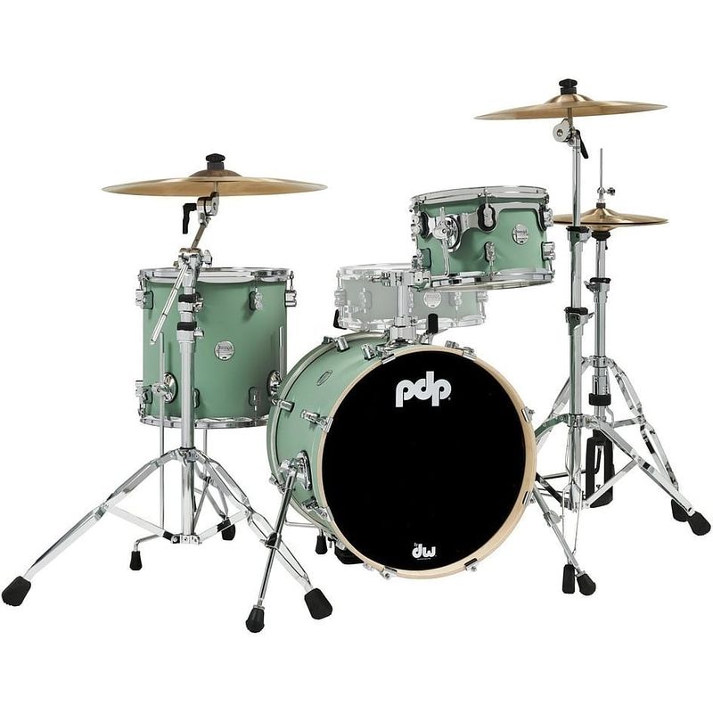 Foto van Pdp drums pd805402 concept maple finish ply satin seafoam 3d. shellset