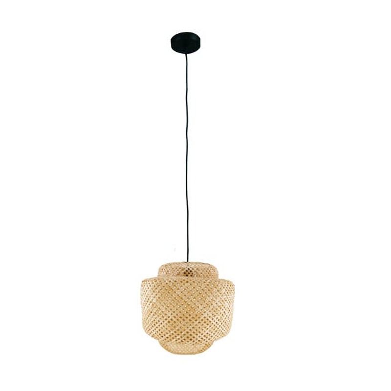 Foto van Dknc - hanglamp - bamboe - 46x46x43cm - beige