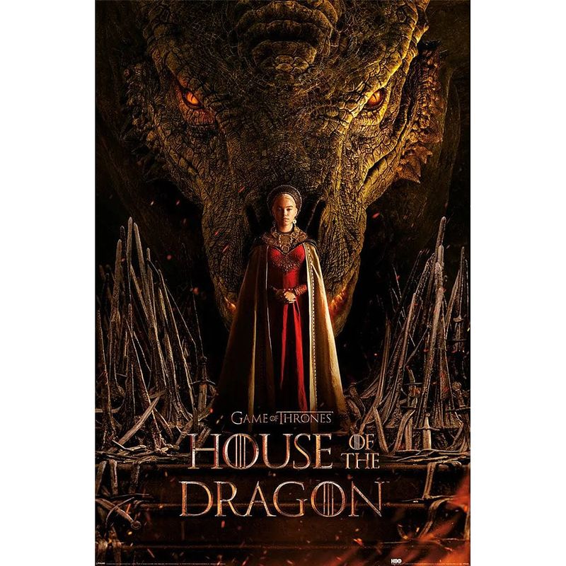 Foto van Pyramid house of the dragon throne poster 61x91,5cm