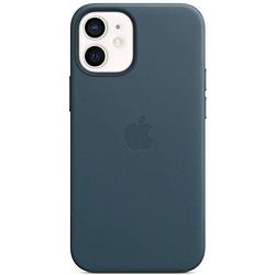 Foto van Apple iphone 12 mini leren hoes met magsafe - baltisch blauw