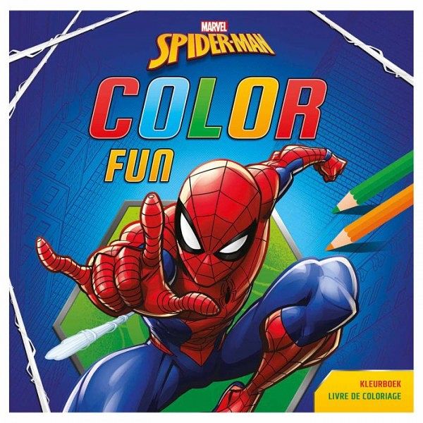 Foto van Marvel kleurboek color fun junior 22,3 x 22,1 cm donkerblauw