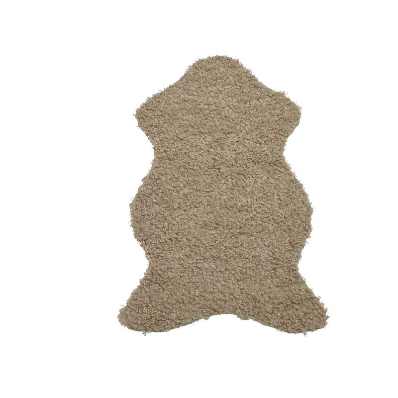 Foto van Decoris - kleed polyester l50b90h0.5 cm creme kerst