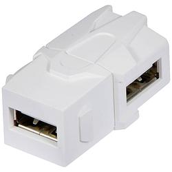 Foto van Lindy 60491 usb adapter [1x usb 2.0 bus a - 1x usb 2.0 bus a] wit