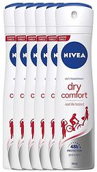 Foto van Nivea dry comfort deodorant spray voordeelverpakking