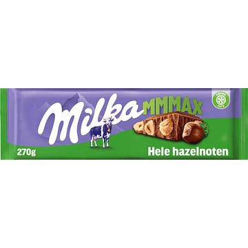 Foto van Milka mmmax chocolade reep hazelnoot 270g bij jumbo