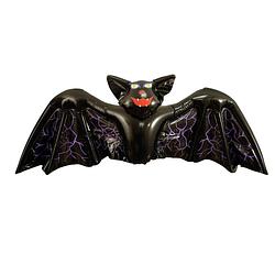 Foto van Halloween opblaasbare horror griezel vleermuis zwart 130 cm - feestdecoratievoorwerp