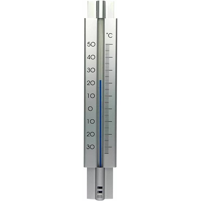 Foto van Talen tools - thermometer - metaal - design - 29 cm