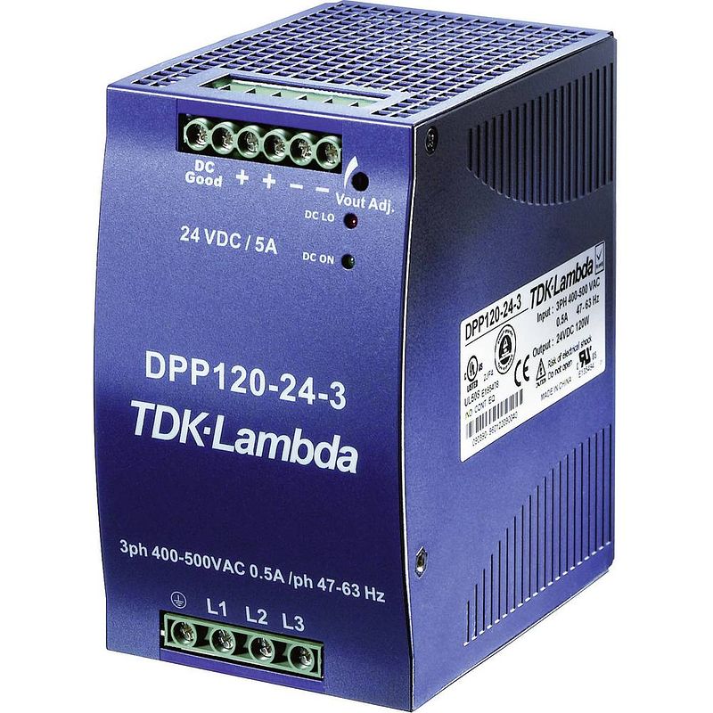 Foto van Tdk-lambda dpp120-24-3 din-rail netvoeding 24 v/dc 5 a 120 w 1 x