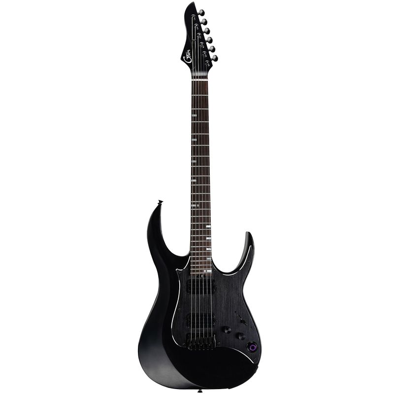 Foto van Mooer gtrs guitars modern 800 pearl black intelligent guitar met gigbag