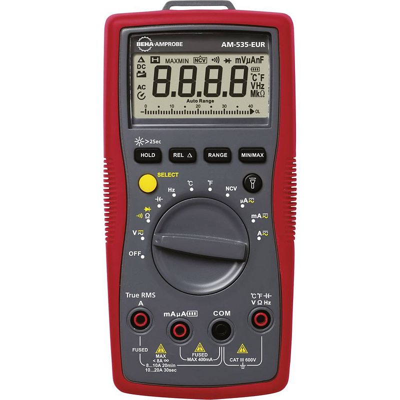 Foto van Beha amprobe am-535-eur multimeter digitaal cat iii 600 v weergave (counts): 4000