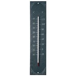 Foto van Thermometer van leisteen voor binnen en buiten 45 cm - buitenthermometers