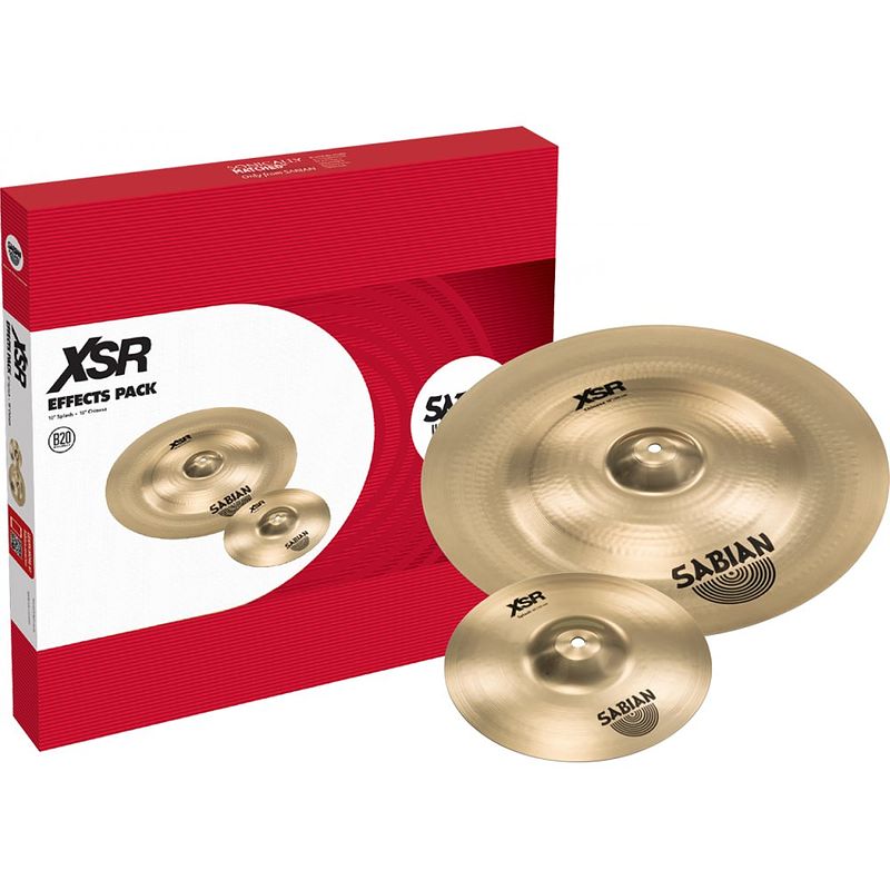 Foto van Sabian xsr-5005eb effects pack tweedelige bekkenset