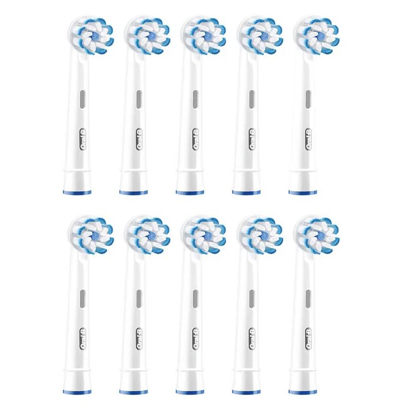 Foto van Oral-b sensitive clean opzetborstel voor elektrische tandenborstel 10 stuk(s) wit