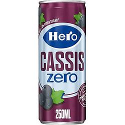 Foto van Hero cassis zero blikje 250ml bij jumbo