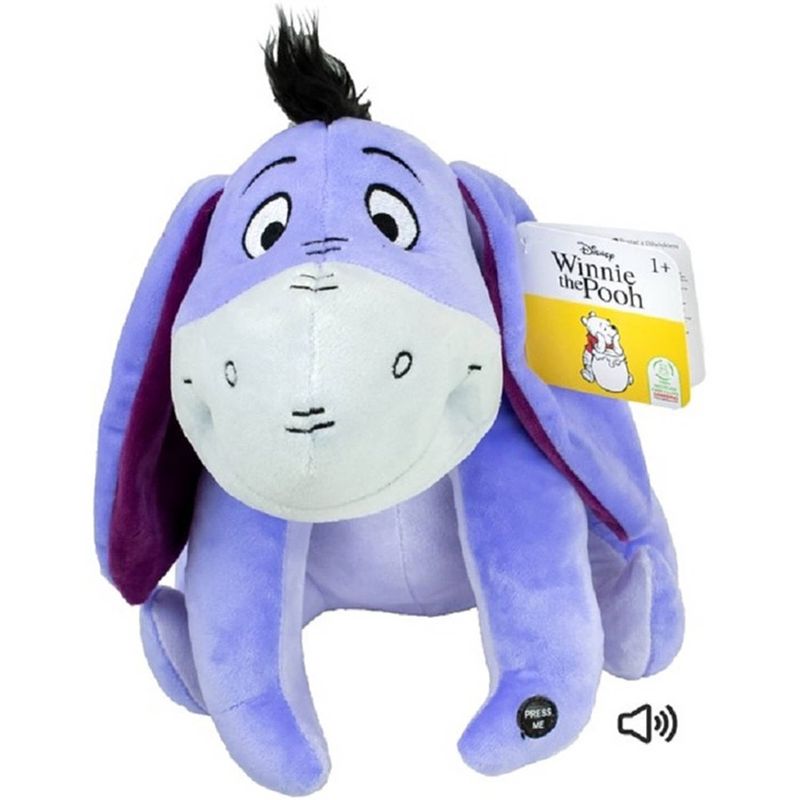 Foto van Disney pluche knuffel iejoor uit winnie de pooh - stof - 30 cm - bekende cartoon figuren - knuffeldier