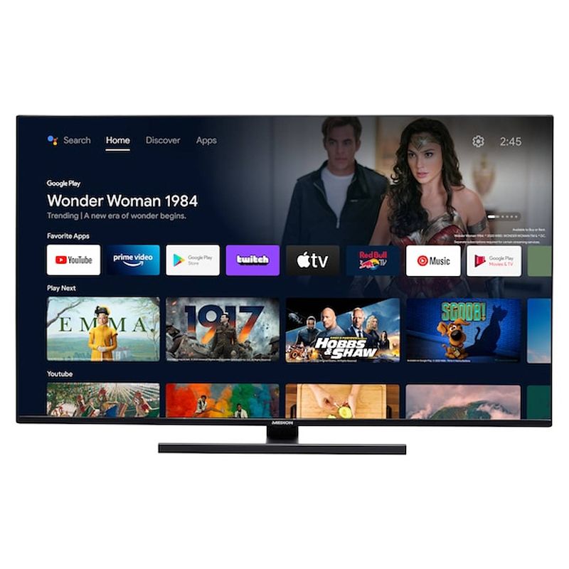 Foto van Medion x15097 - android tv - 125,7 cm - 50 inch - qled - europees model