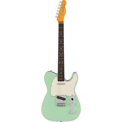 Foto van Fender american vintage ii 1963 telecaster surf green rw elektrische gitaar met koffer