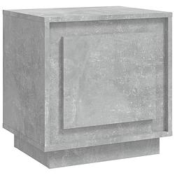 Foto van Vidaxl nachtkastje 44x35x45 cm bewerkt hout betongrijs