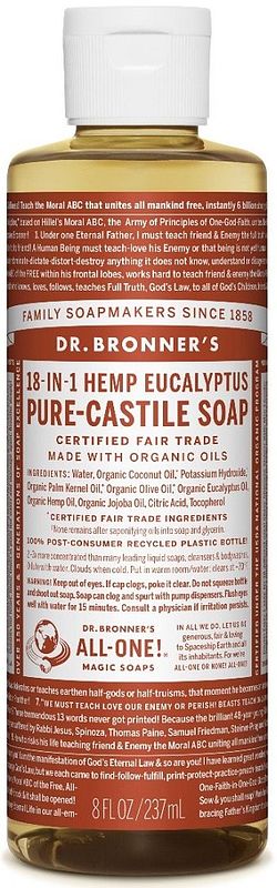 Foto van Dr. bronner magical soap eucalyptus 237ml